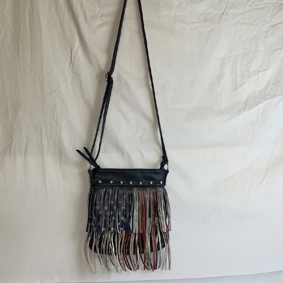 Women's Fringe crossbody bag Studded Purse Indiesleeze - Picture 6 of 8
